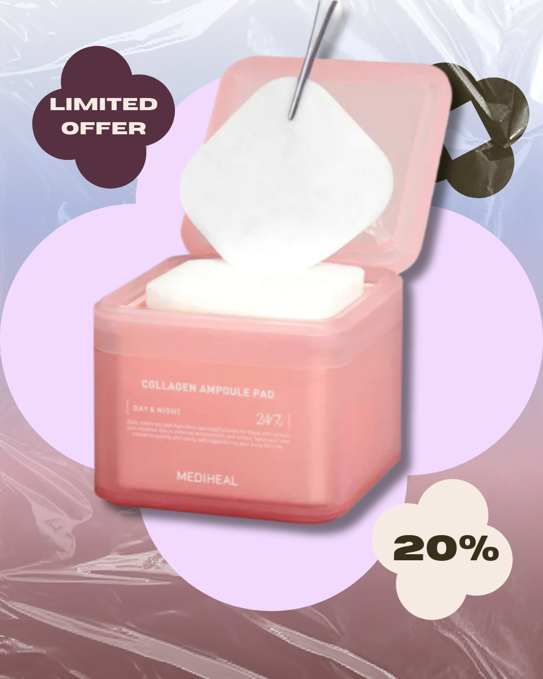 Collagen Ampoule Pad 100 st