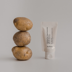 Herbloom calming days vegan suncreen förpackning med potatis