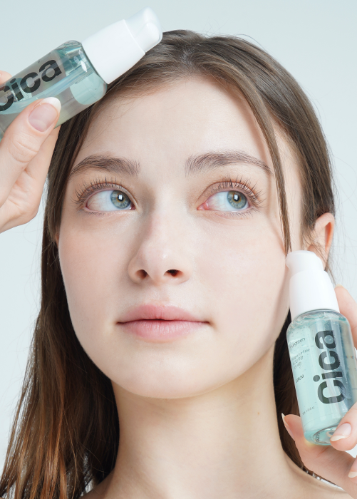 vegreen Fragrance-Free Cica Serum 50 ml med modell