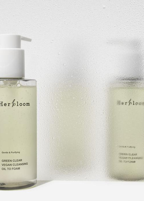 herbloom Green Clear Vegan Cleansing Oil to Foam 200 ml flaska 2