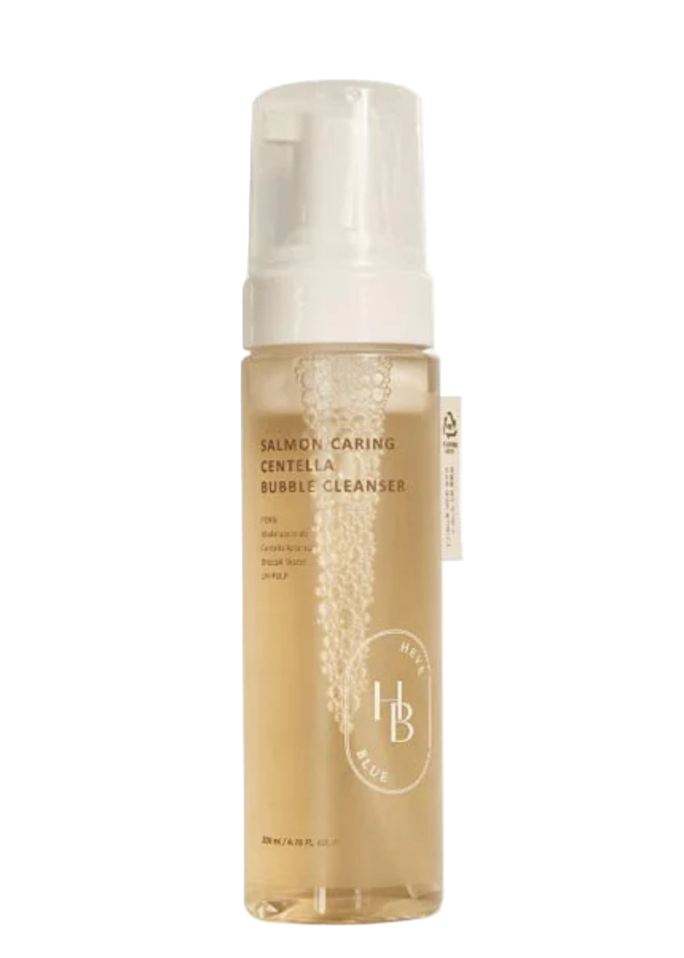 heveblue salmon caring centella bubble cleanser