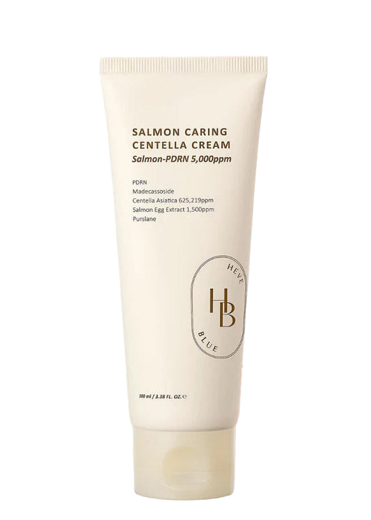 heveblue salmon caring centella cream